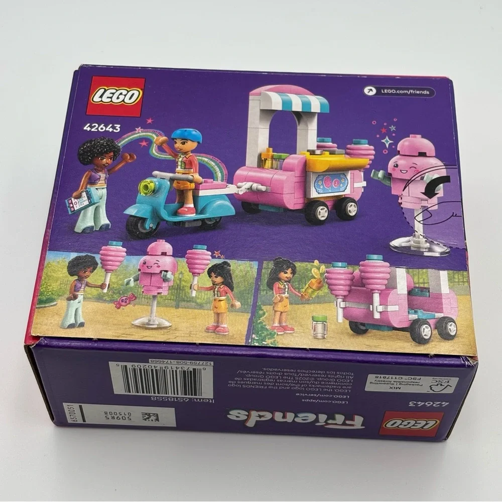 LEGO‎ Friends Candy Cart Stand and Scooter - Pink and Blue  NEW